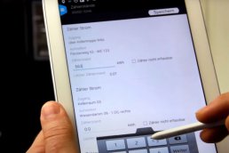 Einfache Stromzähler Eingabe in smartwork mobile: Mobiles Auftragsmanagement mit affinis