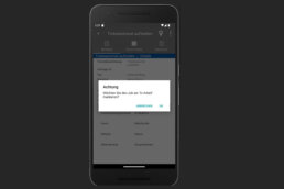 smartfair by smartwork Mobile App Auftragsbearbeitung